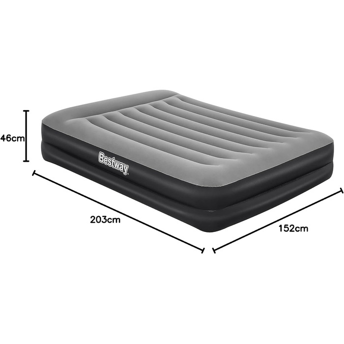 Надувний матрац Bestway Aeroluxe з вбудованим електронасосом, Queensize (203x152x46 см)
