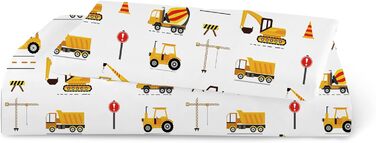 Комплект постільної білизни для дитячого ліжечка DJDEA 100x135 см - Динозаври, м'яка мікрофібра, 2 шт. (з наволочкою 40x60 см)