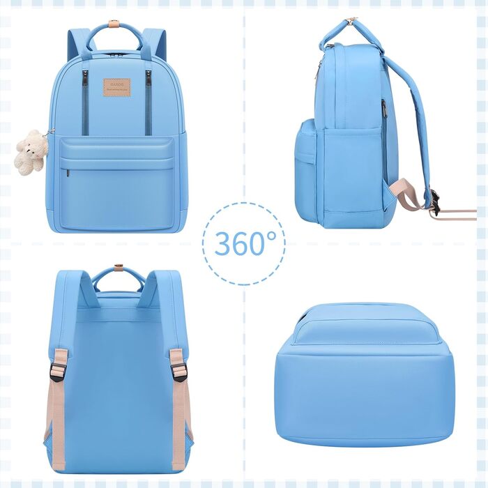 GAXOS Сумка-рюкзак для школи: стильний рюкзак для жінок та дівчат, білий, у корейському стилі