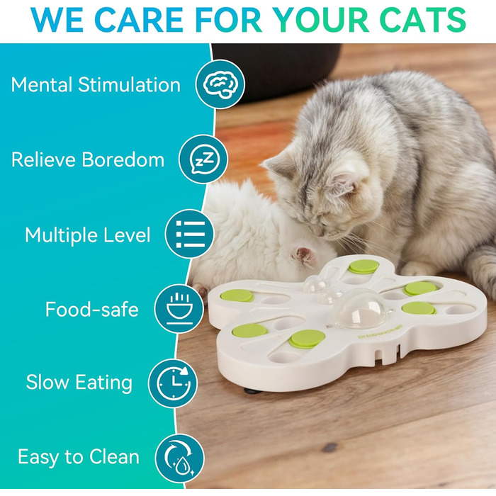 Інтерактивна іграшка-головоломка для котів All For Paws, ласощі-пазл Метелик