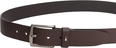 Чоловічий регульований шкіряний ремінь Tommy Hilfiger Brown (Coffee Bean)