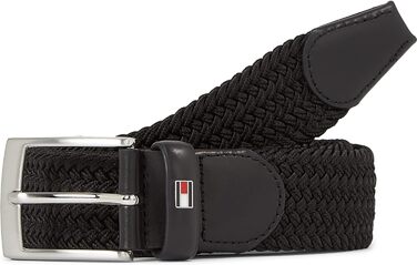 Чоловічий шкіряний ремінь Tommy Hilfiger New Adan Belt 3.5, чорний