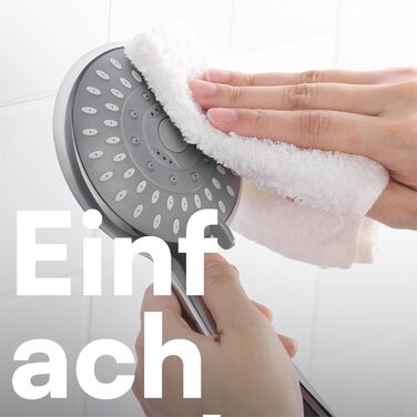 Насадка для душу H&S з високим тиском води - душова лійка з 5 режимами, хром