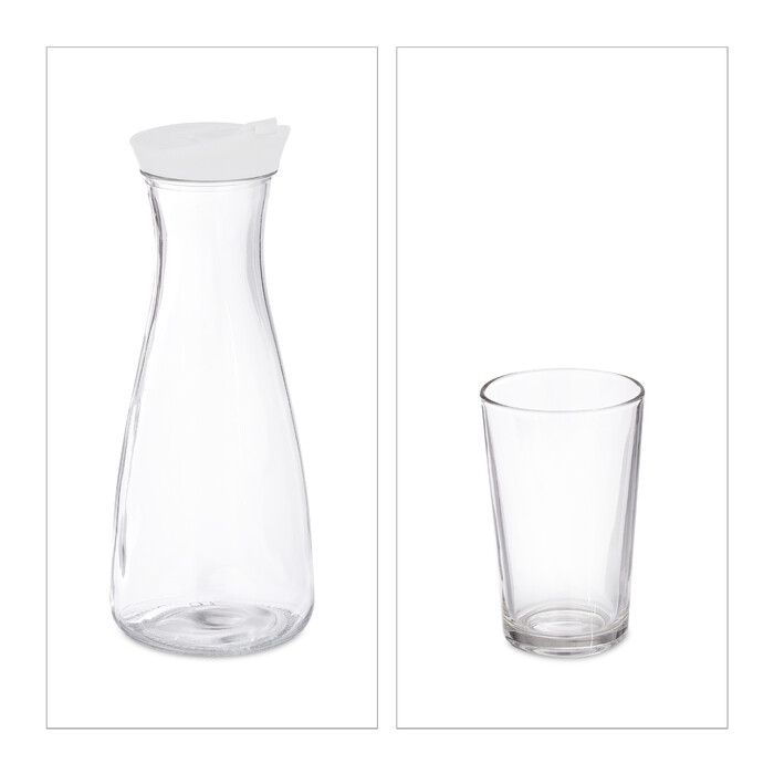 Relaxdays Water Carafe Set with Glasses