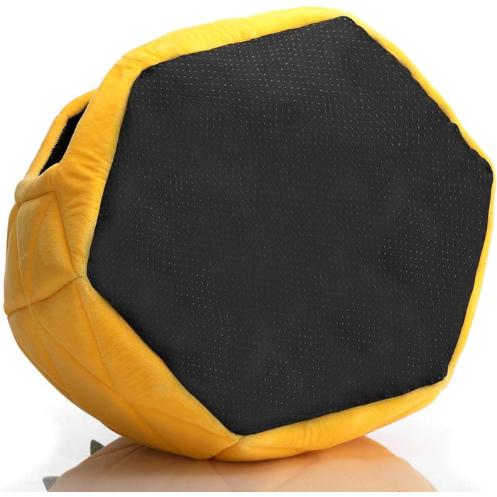 Ліжко для котів та собак Hollypet Ananas - тепле гніздо-печера, жовте