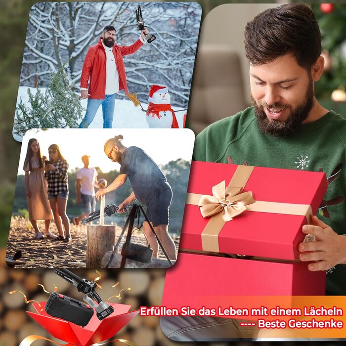 Акумуляторна міні-пила для саду та дерева 6 дюймів, 1000W безщітковий двигун, сумісна з Makita 18V, автоматичний змащувач, для обрізки гілок та дерева (1*2000mAh)