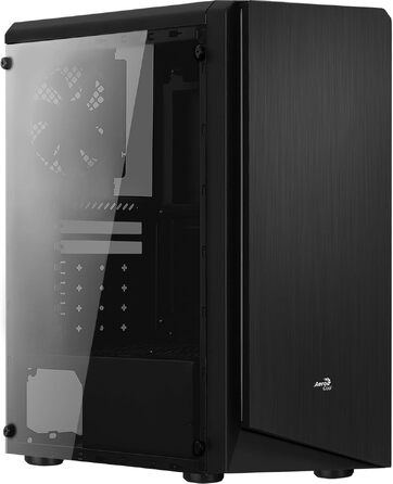 Корпус для ПК AeroCool RIFT ATX, RGB підсвітка (13 режимів), 120мм вентилятор, чорний