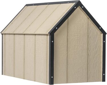 Будка для собак Outdoor маленьких порід – дерев'яна будка для собак, водостійкий дах 76 x 99 x H80 см, розмір S, Timbela M401-1, розмір M, 76x99xH80cm, натуральне дерево (розмір M, 57x95xH68cm, LP SmartSide дерев'яні панелі)