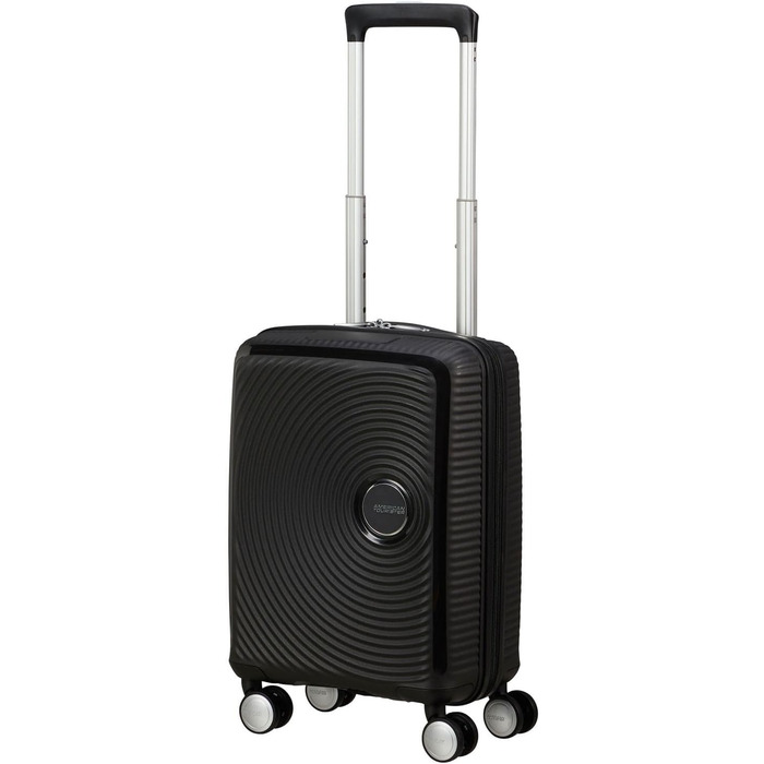 Чемодан American Tourister Hartschalenkoffer 77 см, великий, з 4 колесами, TSA-замок, розширюваний, легкий, 97/110 л, чорний (Bass Black)