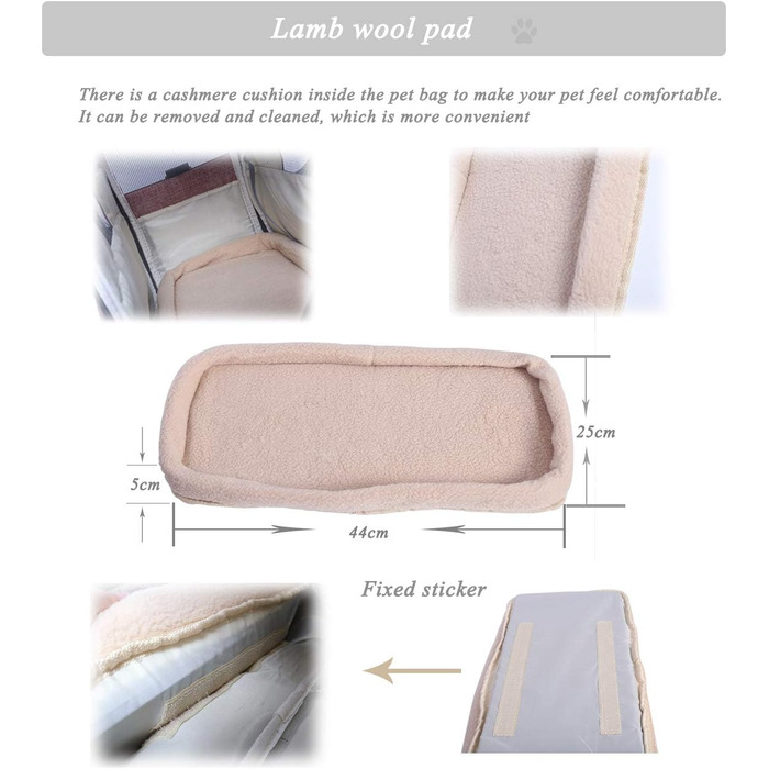 Трансформер-переноска для котів та собак з підкладкою з флісу та сіткою, велика місткість, з плечовим ременем (рожевий)