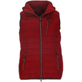 Степлена жилетка Blue Wave Nathalie з відстібаною капюшоном - жіноча жилетка, гранатовий колір, розмір 44