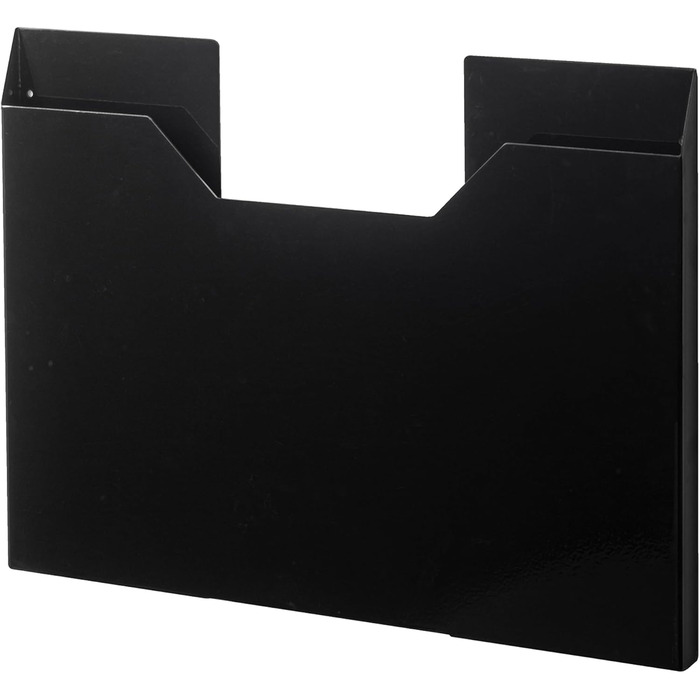 Yamazaki 4887 TOWER Tableware Storage Rack, Black, Steel, Minimalist, 50.5 x 2.5 x 36.5 cm