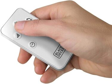 Турбовентилятор BLACK+DECKER BXEFT47E: 45W, 3 швидкості, таймер 12h, висота 81 см, білий, з пультом ДУ