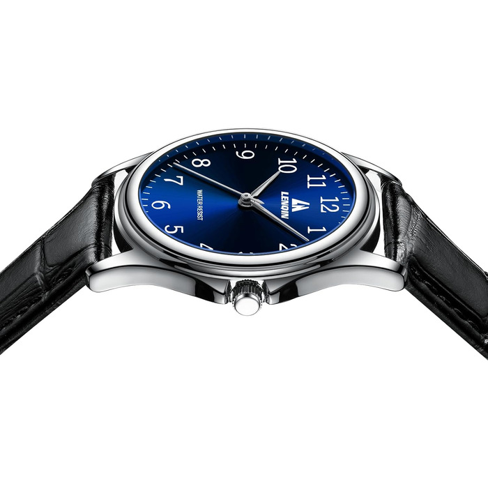 Годинник чоловічий LN LENQIN військовий водонепроникний з комфортними ремінцями, спортивний (Argent Bleu)