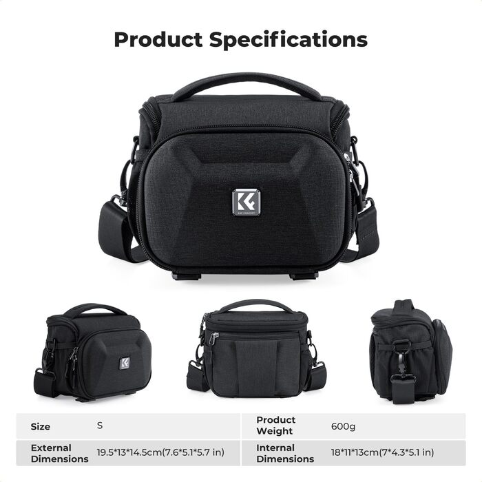 Сумка для камери K&F CONCEPT для DSLR/SLR, фотосумка, рюкзак, фоторюкзак, фотосумка на плече зі штативним кріпленням