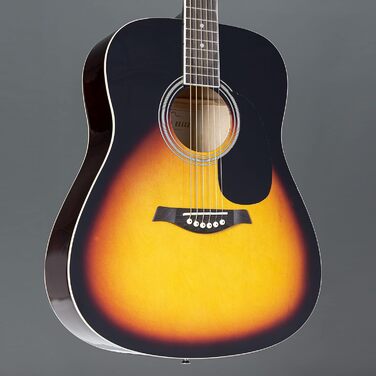 Акустична гітара Red Hill D-1-CE: електроакустична гітара Dreadnought з cutaway та верху з липи (Natural/Sunburst)