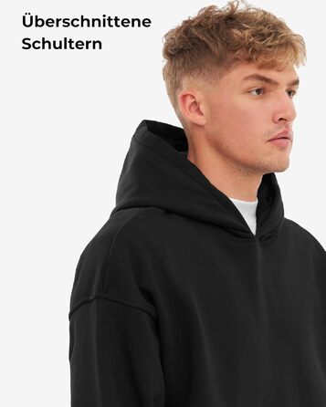 Унісекс худі Oversize Johnny Urban Cody — базовий світшот з капюшоном із цупкої тканини, чорний, розмір S
