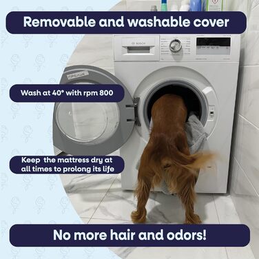 Ортопедичне ліжко для собак великих порід, диванчик для собак з високим бортиком, ліжко для домашніх тварин, собаче ліжко-софа, бавовняне льон та штучне хутро (Сірий, L(90 * 68 * 20 см))