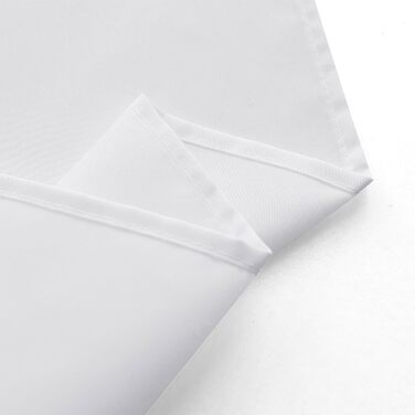 Штора для ванної кімнати YISURE біла, антигрибкова, 200x220 см, поліестер, з магнітами, водовідштовхувальна