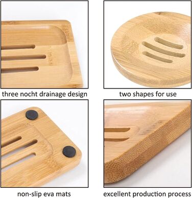 Двохтурова дерев'яна підставка для мила з сизалевим мішечком - підставка для мила в душ, ванну, кухню, мийку.