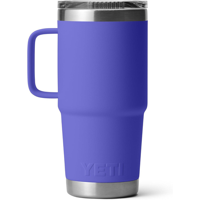 Термокружка YETI Rambler 20oz з нержавіючої сталі, ізольована вакуумною технологією, кришкою Stronghold, колір Ultra Marine Violet