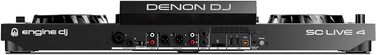 DJ контролер Denon DJ SC LIVE 4: 4 деки, Stem-розділення, Wi-Fi, вбудовані динаміки, сумісність з Serato DJ та Virtual DJ