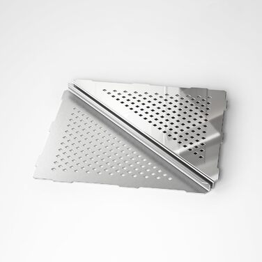 Поличка для душу Eck Duschregal з нержавіючої сталі 304, для ванної кімнати, з сітчастою конструкцією, вбудована, для ремонту ванної кімнати (щіткова обробка, 2 шт. 254 мм)