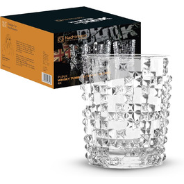 Набір віскі Nachtmann 4 шт., склянки віскі, кришталеве скло, 348 мл, стиль Punk, 0099503-0