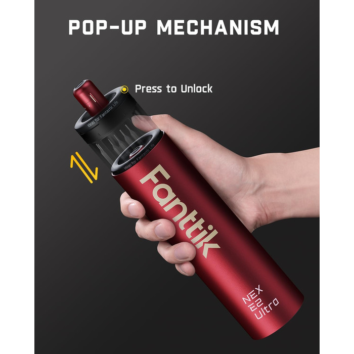 Набір викруток прецизійних Fanttik E2 Ultra 50 в 1 для ремонту iPhone, ноутбуків, годинників, окулярів (червоний)