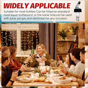 Вимірювач для розливу спиртних напоїв, дозатор для пляшок, 30 мл (прозорий, чорний, 80 шт.)