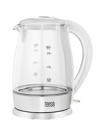 Електричний чайник Teesa TSA1511W, 2200 Вт, 1,7 л, білий