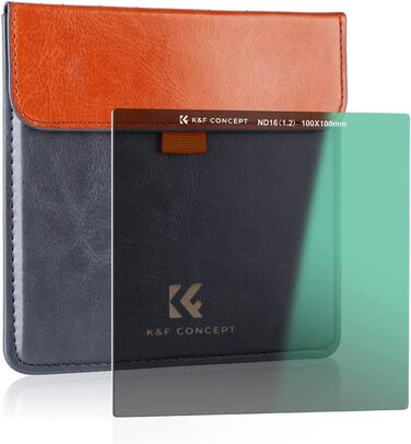 Набір фільтрів K&F Concept Nano-X: квадратний фільтр, адаптерні кільця (8 шт.), ND16