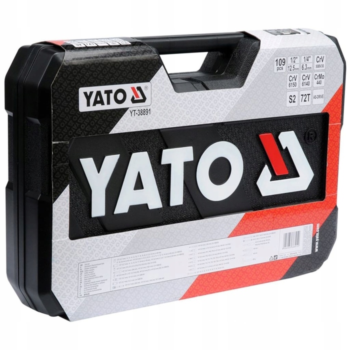 Набір торцевих головок YATO YT-38891, 109 предметів