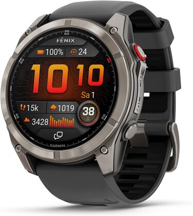Розумний годинник Garmin fēnix 8 PRO Graphite 51mm: Multisport, AMOLED, 10 днів батареї, GPS, EKG, музика