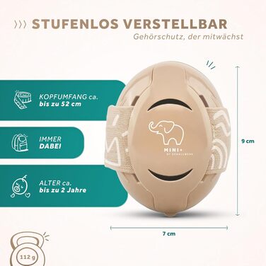 Навушники для захисту від шуму для дітей Schallwerk Mini+ - Коричневий Coffee Brown