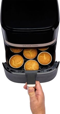 Фритюрниця Russell Hobbs SatisFry Rapid AirFryer 4.3л з 9 програмами, без олії, з сенсорним екраном, для приготування на грилі, випікання та смаження