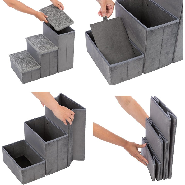 Будиночок для собак TRIXIE з драбиною, сірий (38039)