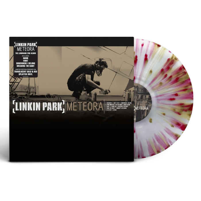 Meteora - Прозора золота та червона вінілова платівка (Linkin Park)