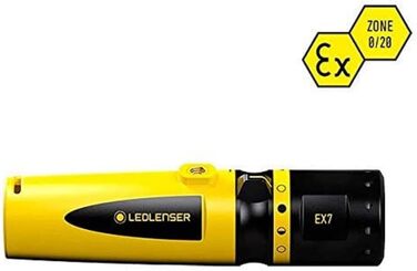 Ліхтарик Ledlenser EX7 LED, вибухозахищений, для зон 0/20, фокусування, на батарейках, 200 люмен, 120 м, 45 годин роботи