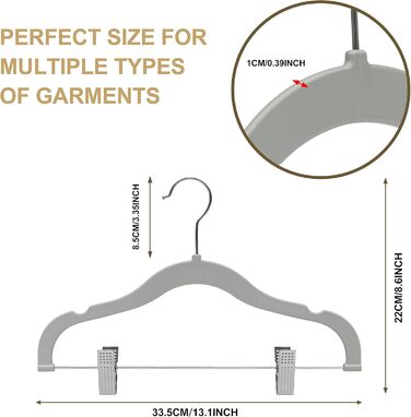 Вішалки для одягу: спідниці, штани, блузки, піджаки, сорочки, легінси. 360° обертання, рожевий/сірий, 10 шт.