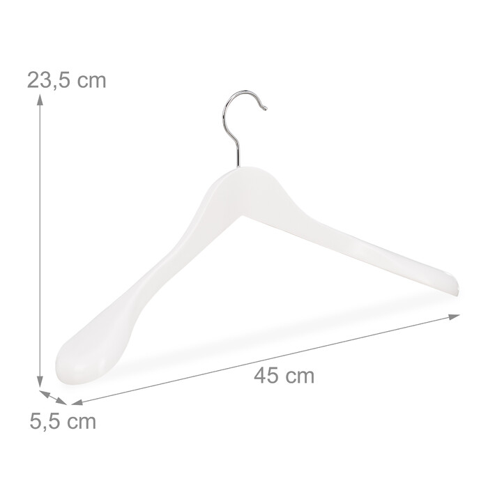 Relaxdays Suit Hanger Set of 10
