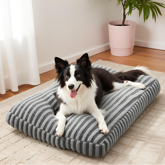 Крісло-ліжко для собак середніх порід, м'яке, знімне, антиковзаюче, 74x53x8 см, сіре