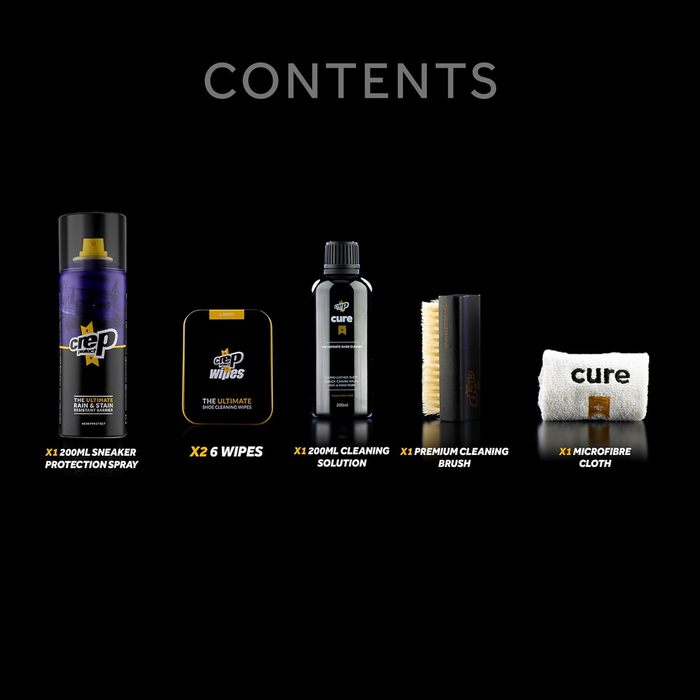 Crep Protect The Ultimate Shoe Care Gift Package – Shoe Protection Spray – Sneaker Cleaner – Quick Cleaning Wipes – Premium Brush and Microfiber Cloths