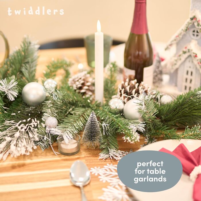 50 кульок для ялинки Twiddlers срібного кольору - різні розміри та покриття (6см, 4см, 3см) - матові, блискучі, з глітером. Декор для ялинки, 50 шт.