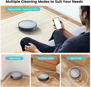 Робот-пилосос LEFANT Gen2 з функцією миття, 12000Pa, автоматичне очищення, LiDAR, Freemove 3.0, 8 тижнів без ручного прибирання (M310)