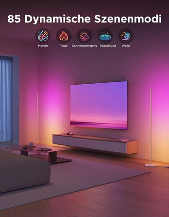 Govee LED-лампа настільна RGBIC, Wi-Fi, диммування, сумісна з Alexa та Google Assistant, 16 млн кольорів, 58 режимів, музичний режим, DIY для ігор та спальні (Золотий, 1 шт.)