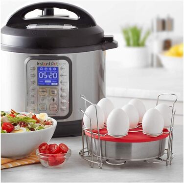 Instant Pot Official Cookware/Baking Set, 8-Piece, Compatible with 6 Quart and 8 Quart Stoves, Red