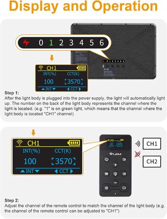 ULANZI K20 Key Light: LED панель для відеозйомки з дистанційним керуванням, 600 люмен, 10W, 2500K-9000K, для YouTube/Live Streaming