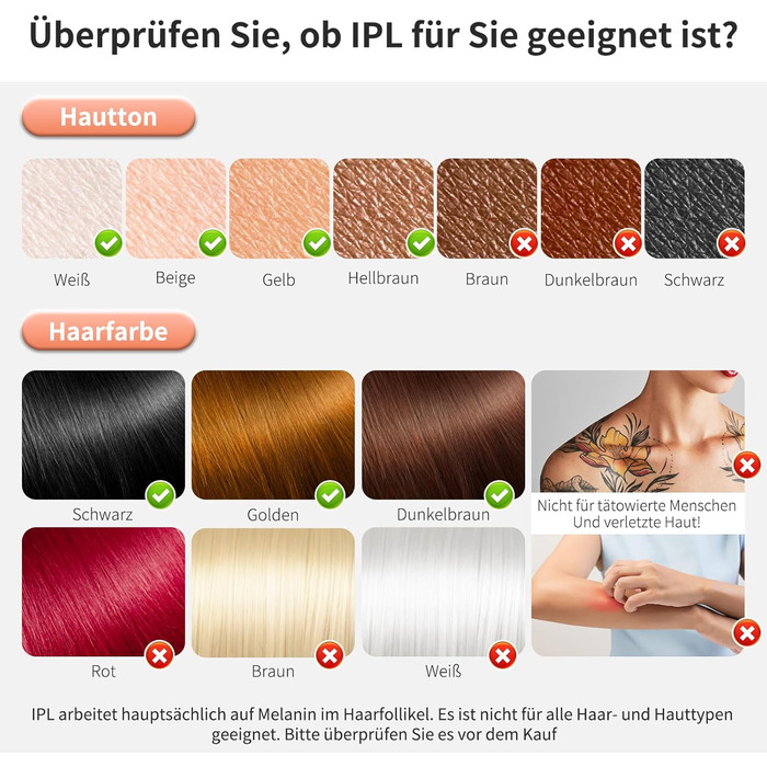 Пристрій для епіляції NIKYJM IPL з лазером, безболісна епіляція, 3 функції (HR/SC/RA), 9 рівнів, 999 999 імпульсів для дому, для всього тіла