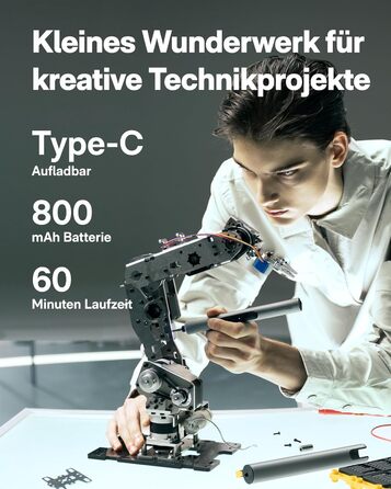 HOTO SNAPBLOQ™ S-A01 Міні Електричний Набір Викруток, Прецизійний Інструмент для Ремонту, 3 Регулювання Моменту, для Телефонів, Ноутбуків, Окулярів та Годинників